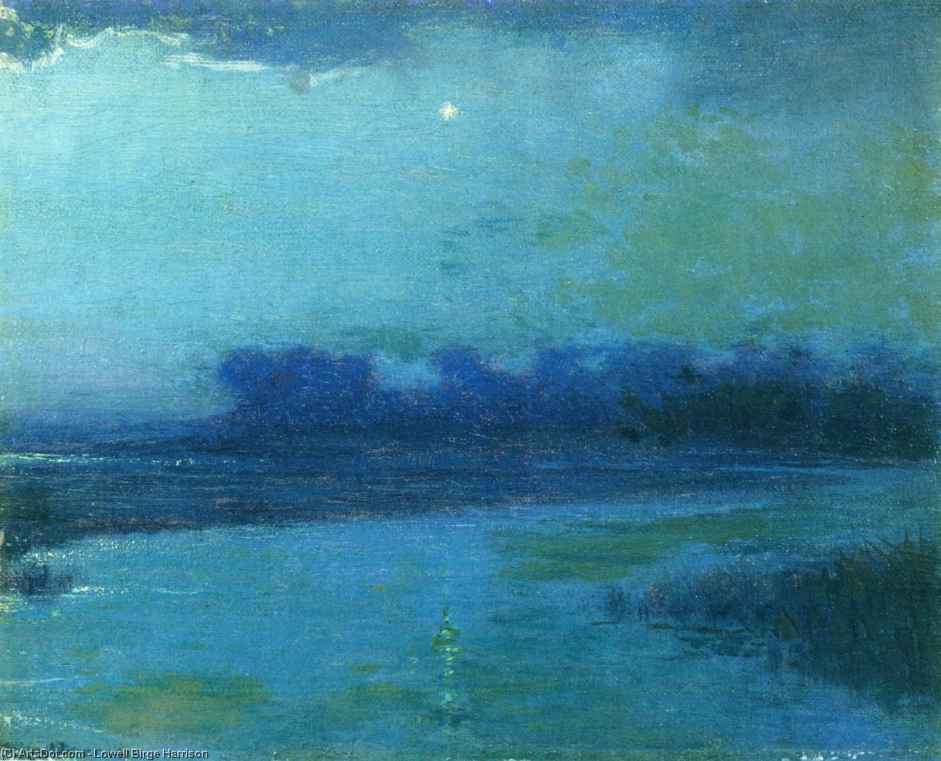 WikiOO.org - Encyclopedia of Fine Arts - Lukisan, Artwork Lowell Birge Harrison - The Evening Star