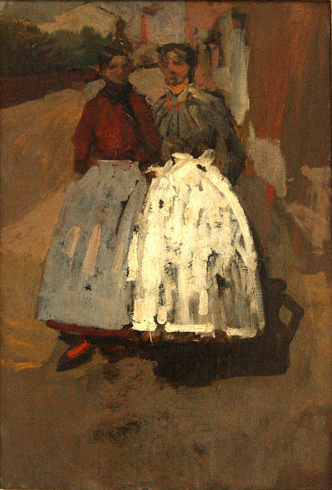 Wikioo.org - The Encyclopedia of Fine Arts - Painting, Artwork by George Hendrik Breitner - Factory girls