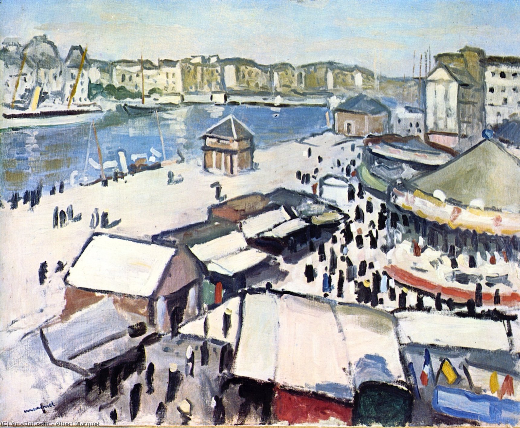 Wikioo.org – La Enciclopedia de las Bellas Artes - Pintura, Obras de arte de Albert Marquet - Feria en Le Havre