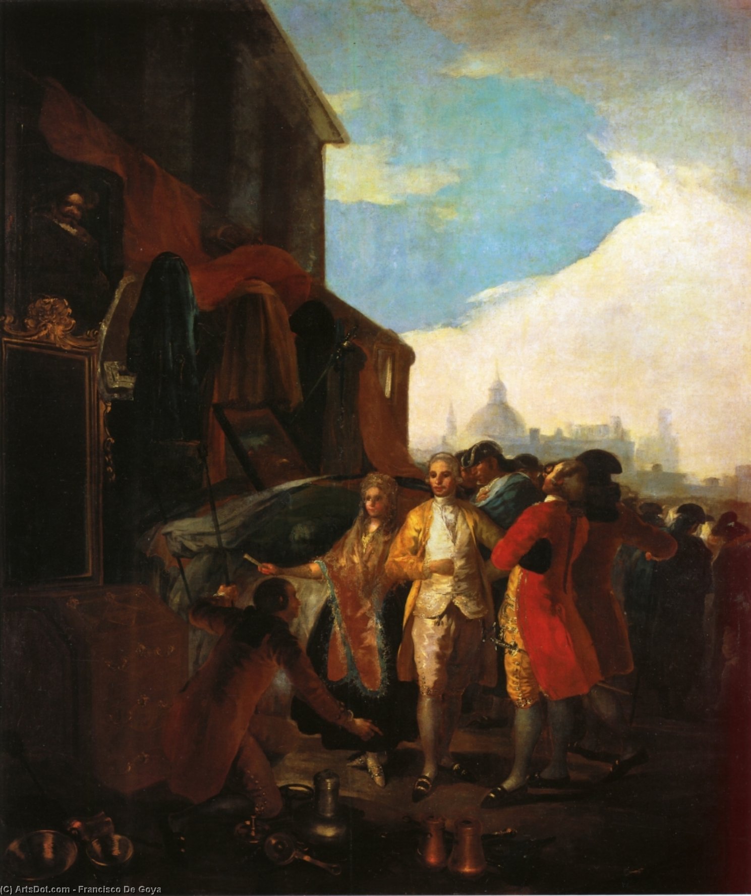 Wikioo.org – La Enciclopedia de las Bellas Artes - Pintura, Obras de arte de Francisco De Goya - el feria de los casos Madrid
