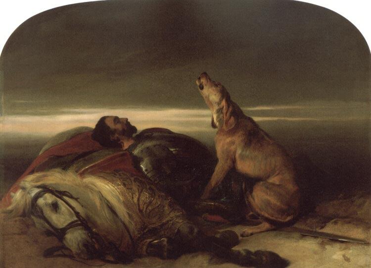 Wikioo.org – L'Enciclopedia delle Belle Arti - Pittura, Opere di Edwin Henry Landseer - Il mastino Faithful