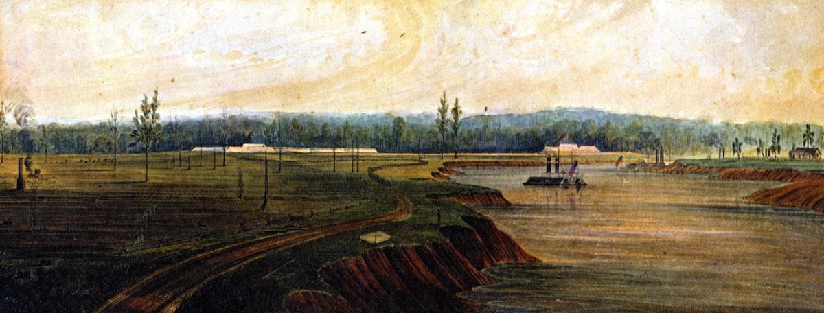WikiOO.org - Encyclopedia of Fine Arts - Malba, Artwork James Madison Alden - The Fall of Fort de Russy, Red River, Louisiana