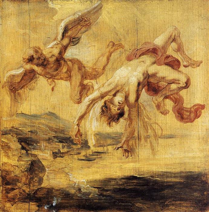 WikiOO.org - Εγκυκλοπαίδεια Καλών Τεχνών - Ζωγραφική, έργα τέχνης Peter Paul Rubens - The Fall of Icarus