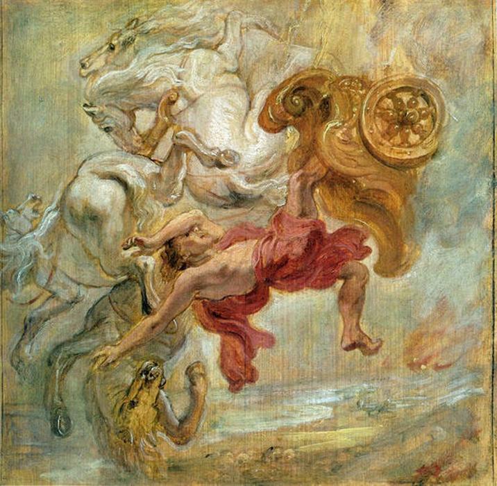 Wikioo.org – La Enciclopedia de las Bellas Artes - Pintura, Obras de arte de Peter Paul Rubens - Caída de Faetón