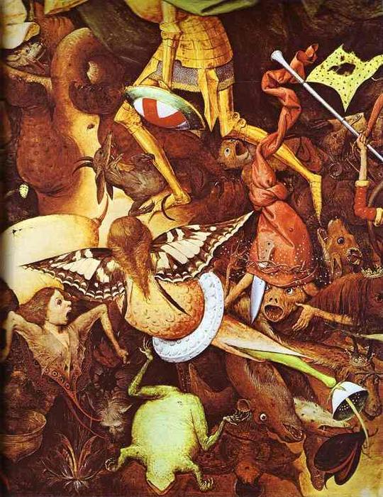 WikiOO.org - אנציקלופדיה לאמנויות יפות - ציור, יצירות אמנות Pieter Bruegel The Elder - The Fall of the Rebel Angels. Detail