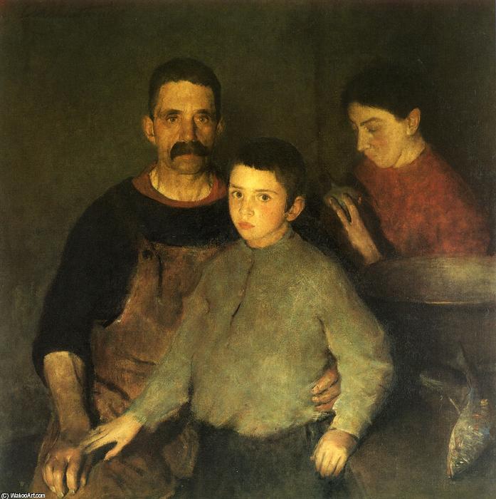Wikioo.org – L'Enciclopedia delle Belle Arti - Pittura, Opere di Charles Webster Hawthorne - il famiglia