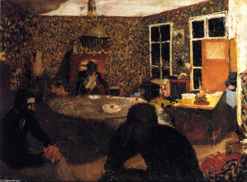 Wikioo.org - The Encyclopedia of Fine Arts - Painting, Artwork by Jean Edouard Vuillard - A Family Evening