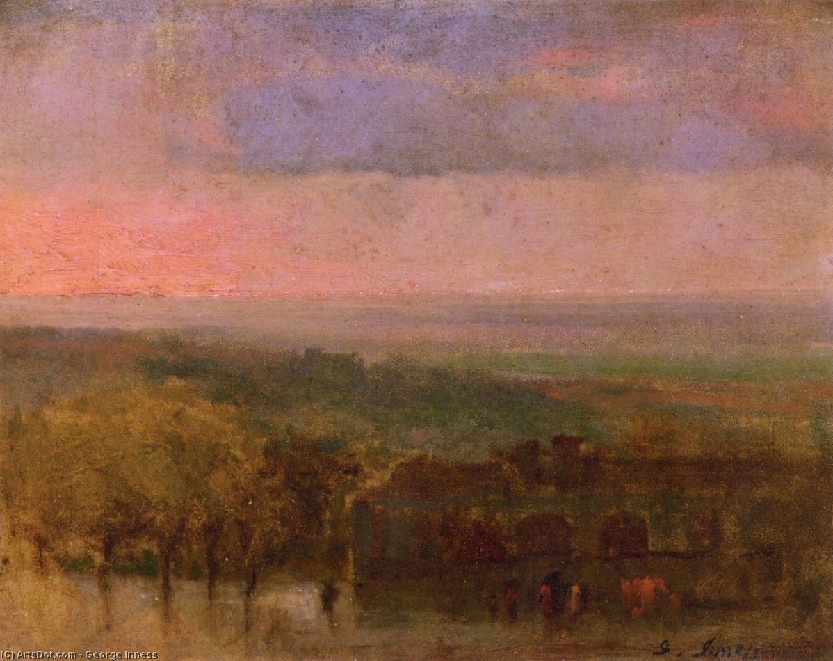 Wikioo.org - The Encyclopedia of Fine Arts - Painting, Artwork by George Inness - The Far Horizon