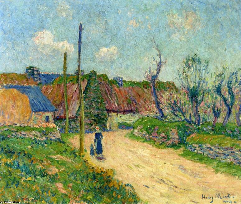 Wikioo.org - The Encyclopedia of Fine Arts - Painting, Artwork by Henri Moret - A Farm