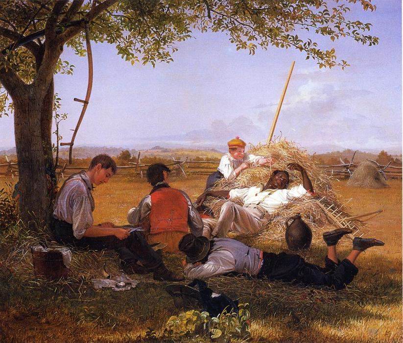 Wikioo.org – L'Enciclopedia delle Belle Arti - Pittura, Opere di William Sidney Mount - Gli agricoltori Nooning