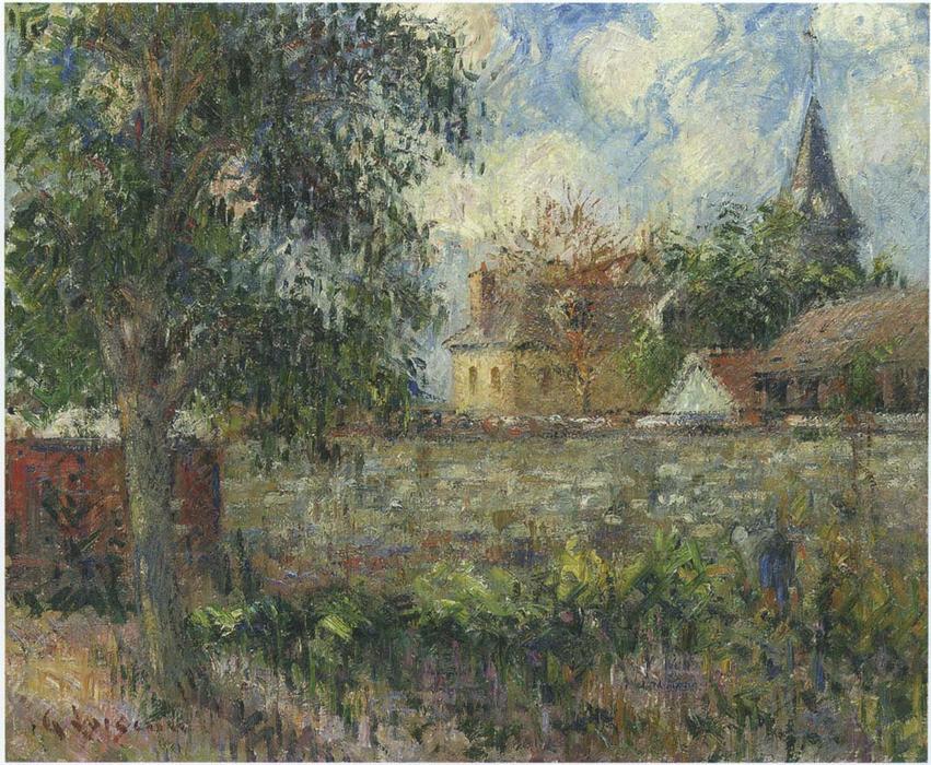 WikiOO.org - Εγκυκλοπαίδεια Καλών Τεχνών - Ζωγραφική, έργα τέχνης Gustave Loiseau - Farm in Normandy