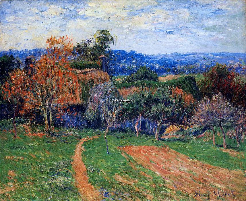 Wikioo.org - The Encyclopedia of Fine Arts - Painting, Artwork by Henri Moret - A Farm near Pont Aven