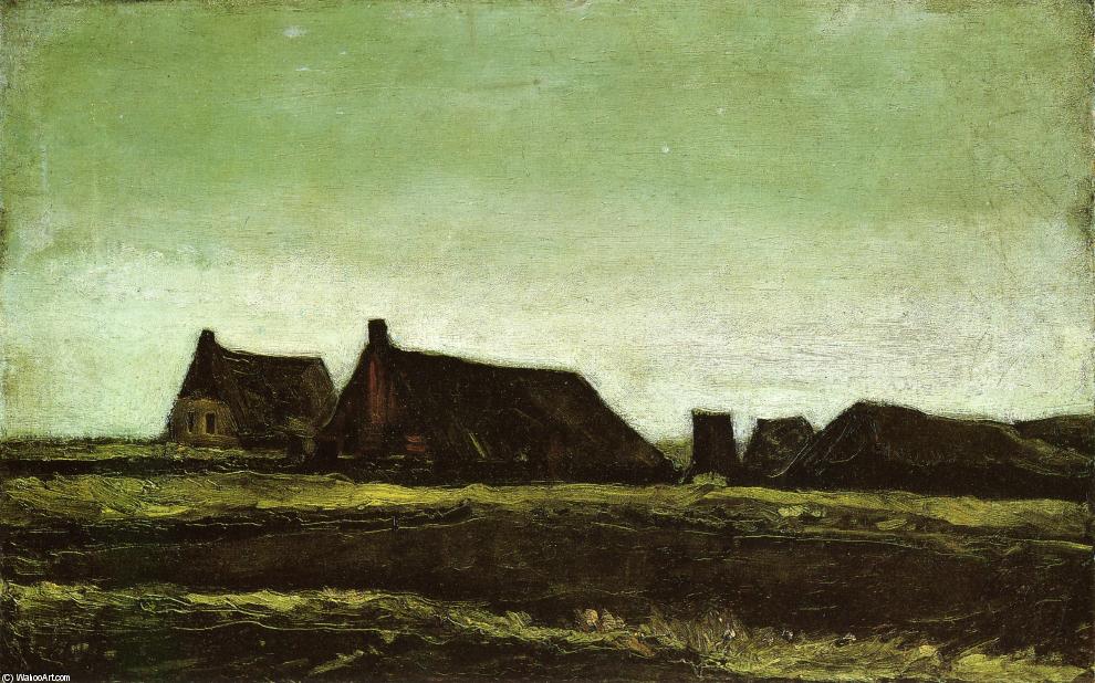 Wikioo.org - The Encyclopedia of Fine Arts - Painting, Artwork by Vincent Van Gogh - Farms