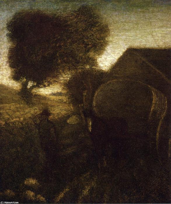 WikiOO.org - Enciclopedia of Fine Arts - Pictura, lucrări de artă Albert Pinkham Ryder - The Farmyard