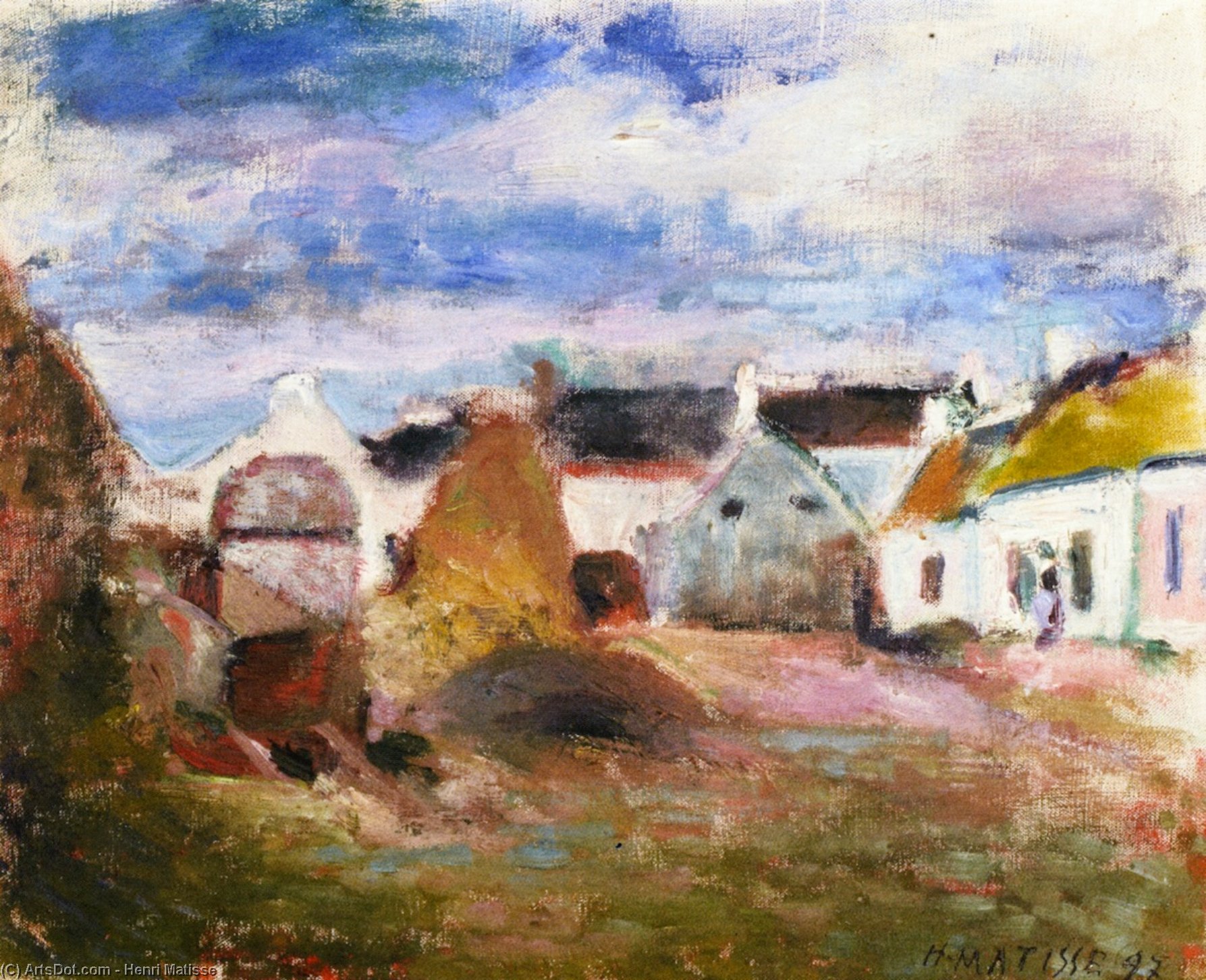 WikiOO.org - Енциклопедия за изящни изкуства - Живопис, Произведения на изкуството Henri Matisse - Farmyard in Brittany