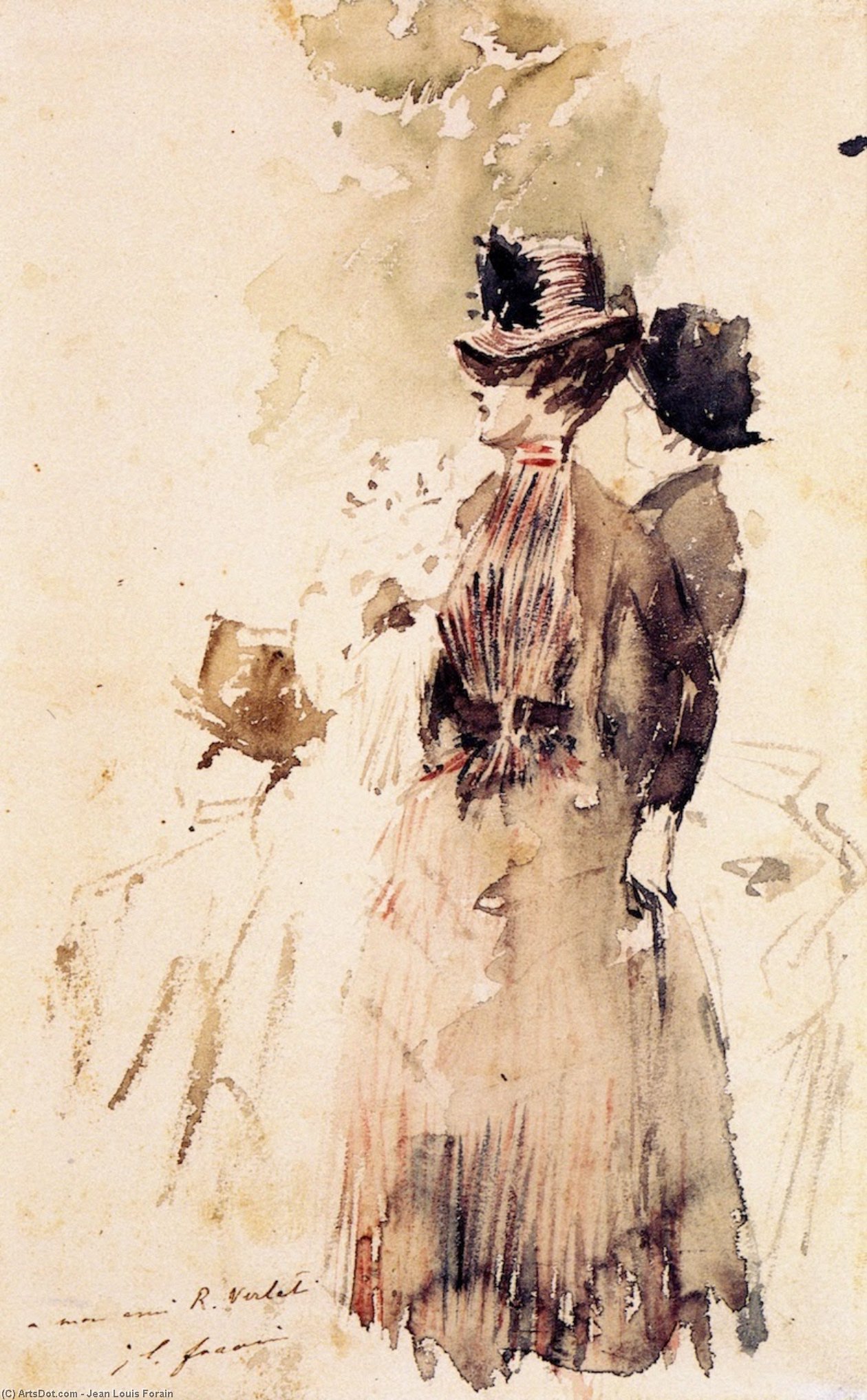 WikiOO.org - Encyclopedia of Fine Arts - Maalaus, taideteos Jean Louis Forain - The Fashionable Women (also known as Les Elégantes)