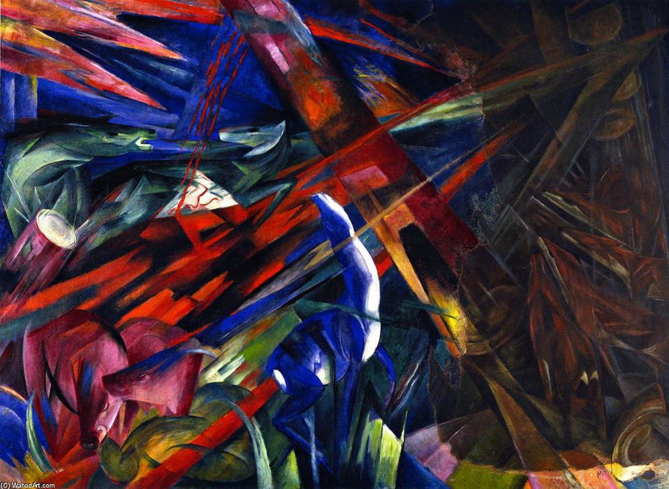Wikioo.org - The Encyclopedia of Fine Arts - Painting, Artwork by Franz Marc - Fate of the Animals
