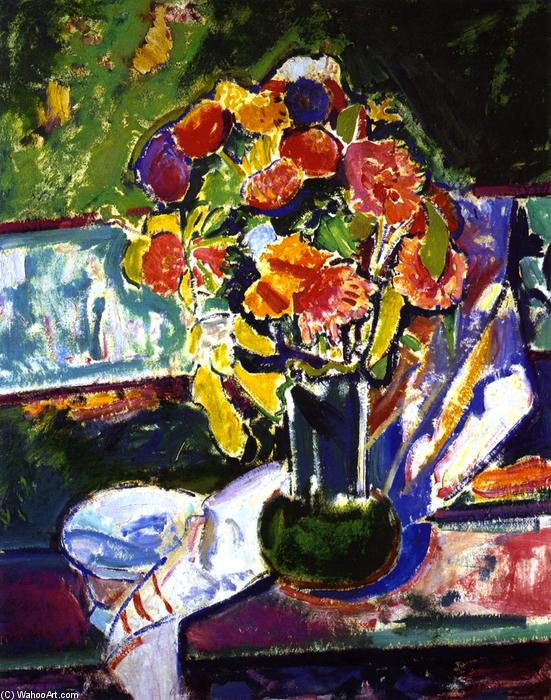 Wikioo.org - The Encyclopedia of Fine Arts - Painting, Artwork by Alfred Henry Maurer - Fauve Still LIfe