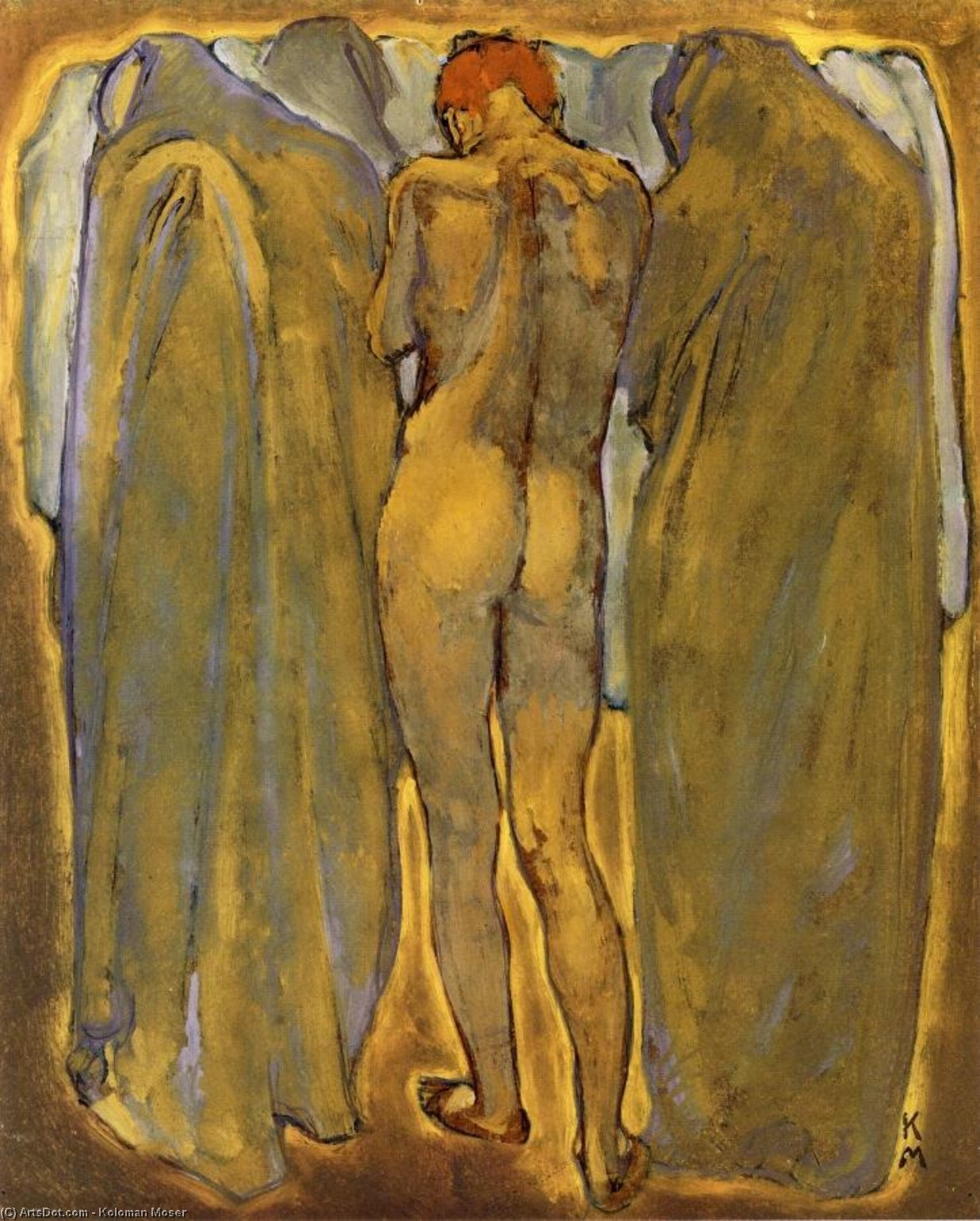 WikiOO.org - Енциклопедия за изящни изкуства - Живопис, Произведения на изкуството Koloman Moser - Female Nude