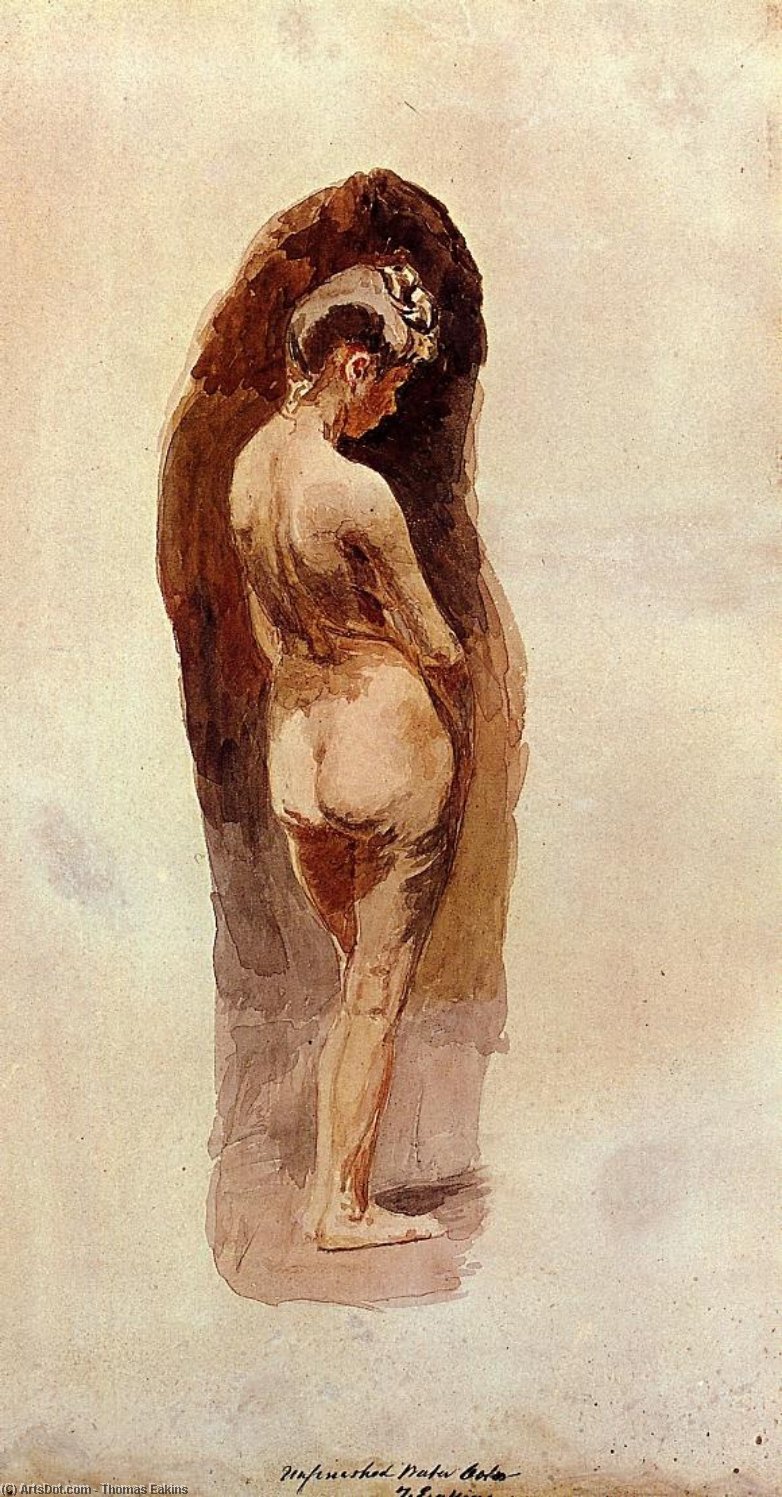 Wikioo.org - The Encyclopedia of Fine Arts - Painting, Artwork by Thomas Eakins - Female Nude