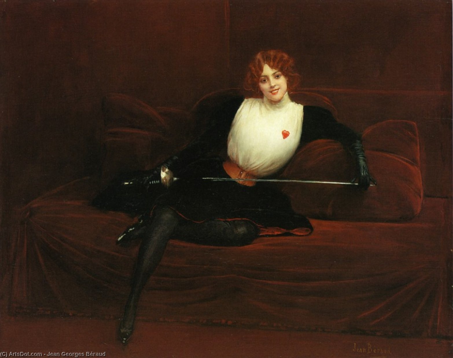 Wikioo.org - The Encyclopedia of Fine Arts - Painting, Artwork by Jean Georges Béraud - The Fencer