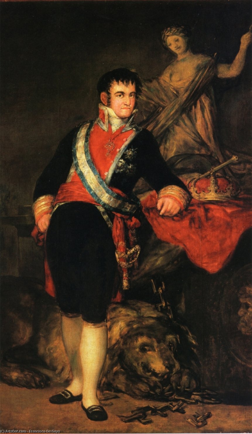 Wikioo.org - สารานุกรมวิจิตรศิลป์ - จิตรกรรม Francisco De Goya - Fernando VII