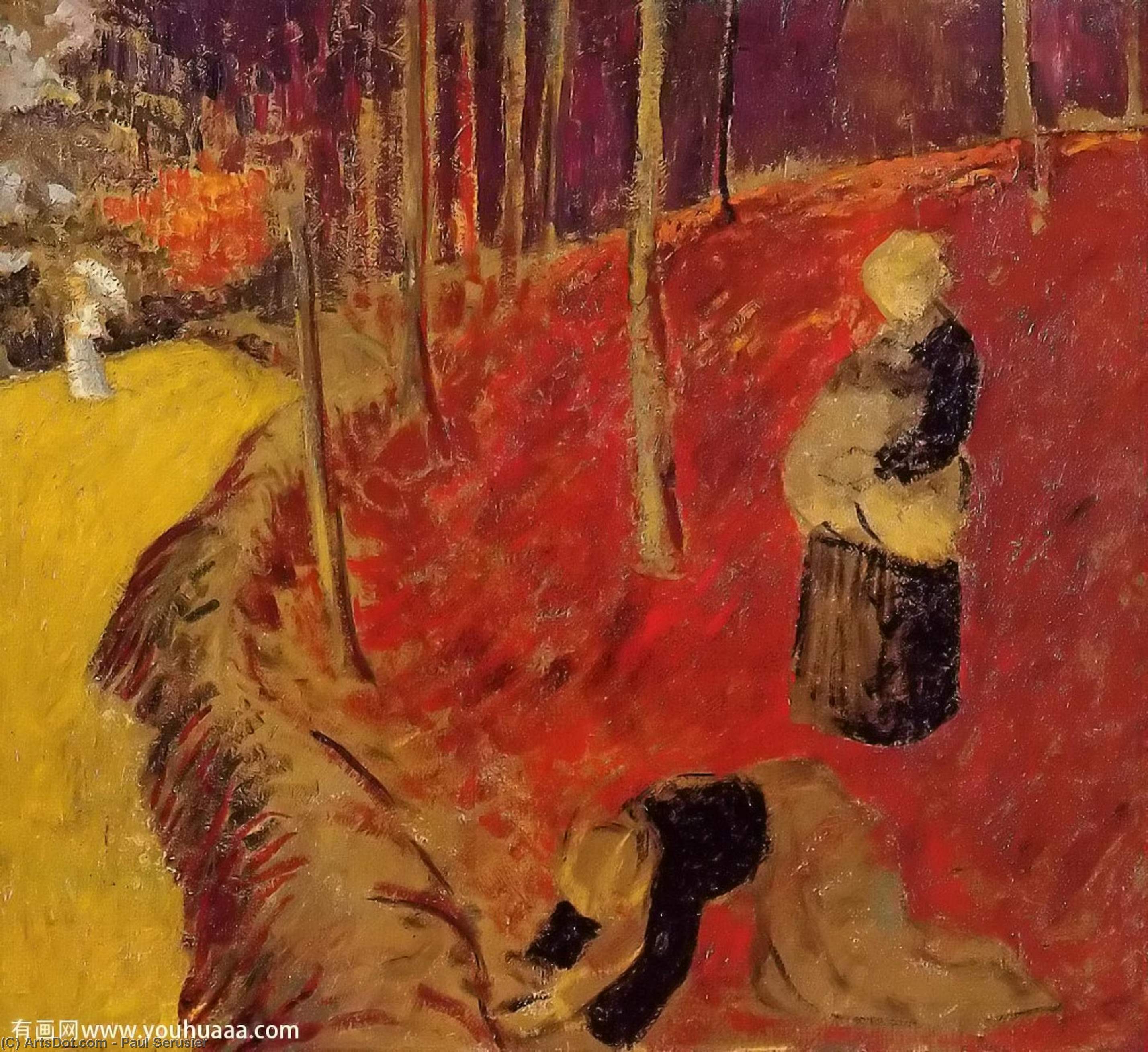 WikiOO.org - Encyclopedia of Fine Arts - Maleri, Artwork Paul Serusier - The Fern Harvesters in the Boid d'Amour at Pont Aven
