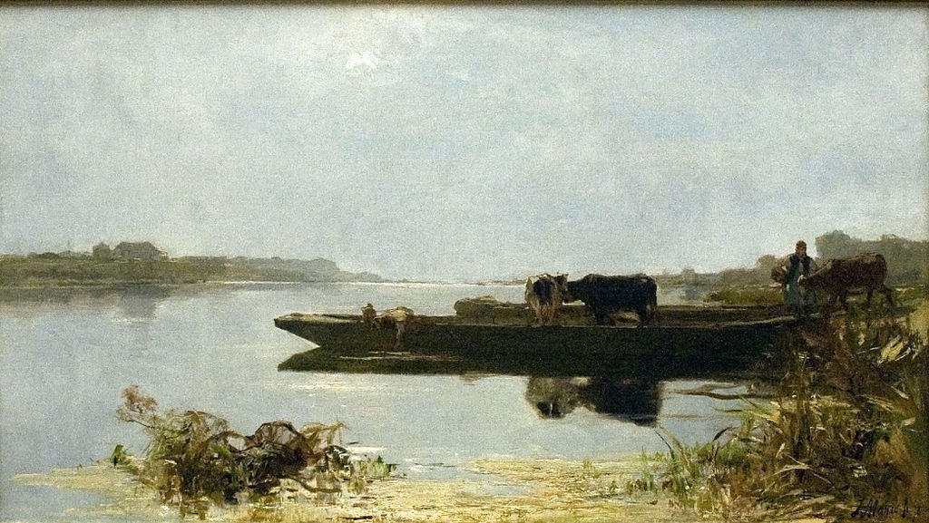 Wikioo.org - The Encyclopedia of Fine Arts - Painting, Artwork by Jacob Henricus Maris - Ferry-boat