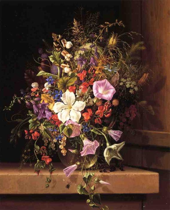 Wikioo.org - The Encyclopedia of Fine Arts - Painting, Artwork by Adelheid Dietrich - Field Flowers froom the Harz Region