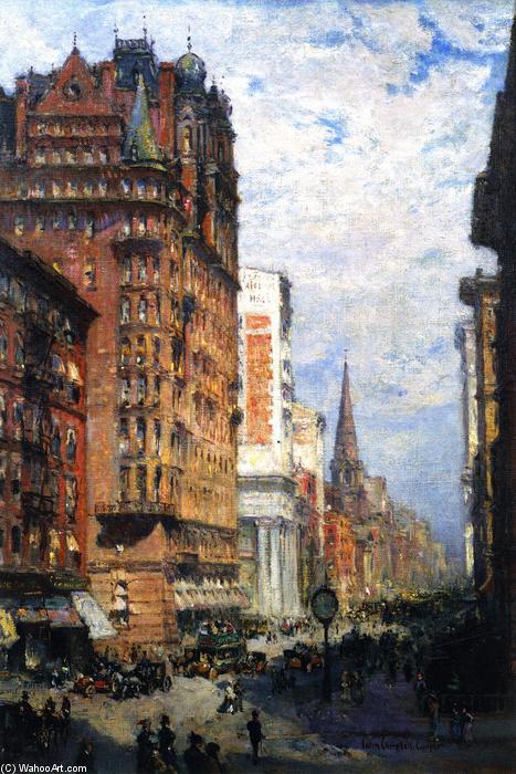 Wikioo.org - The Encyclopedia of Fine Arts - Painting, Artwork by Colin Campbell Cooper - Fifth Avenue, New York City