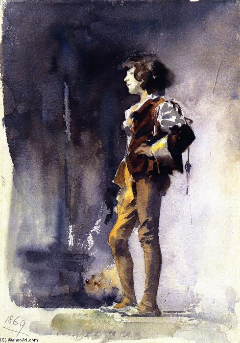 Wikioo.org - The Encyclopedia of Fine Arts - Painting, Artwork by John Singer Sargent - Figure in Costume