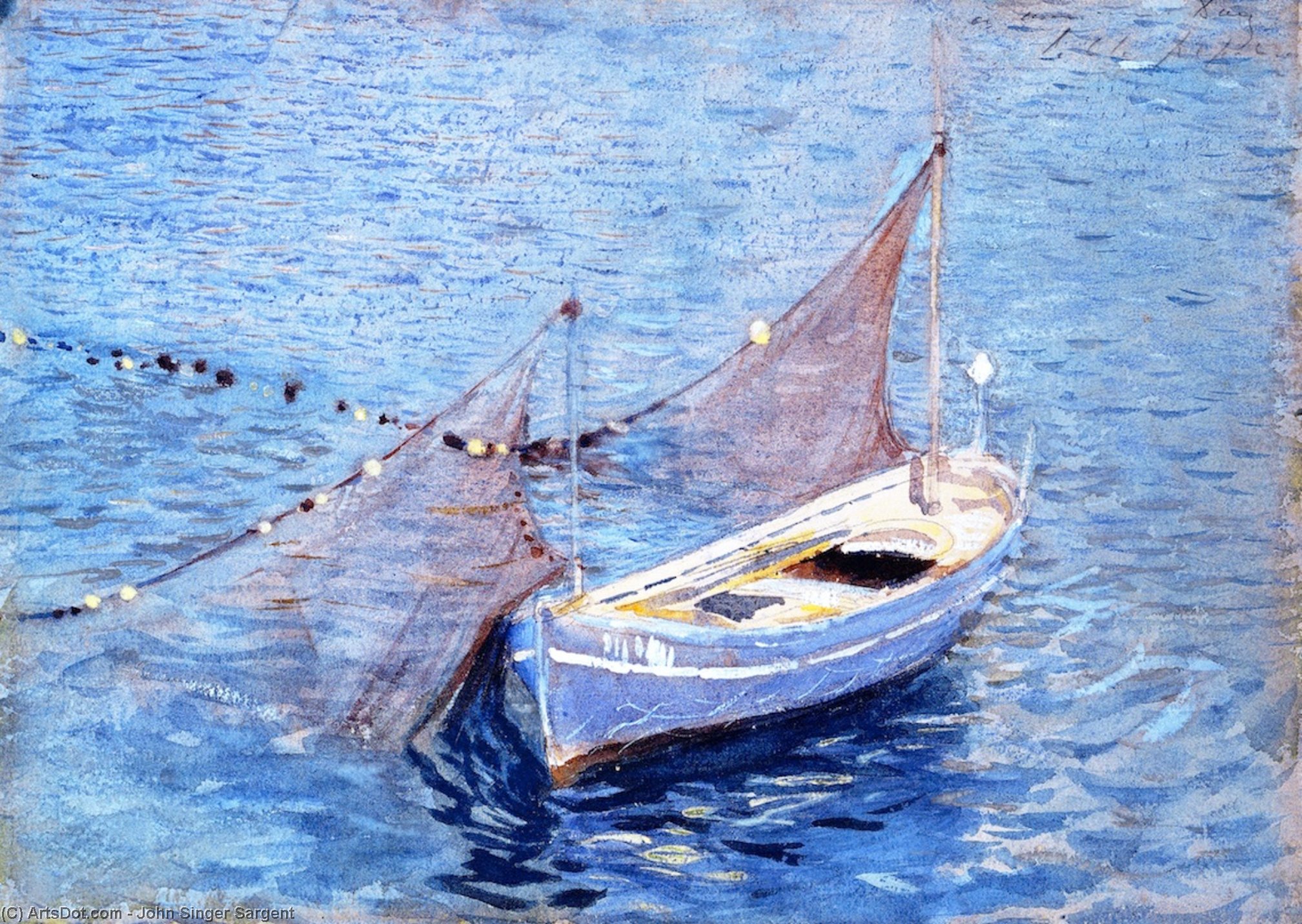 WikiOO.org - Enciclopedia of Fine Arts - Pictura, lucrări de artă John Singer Sargent - Filet et Barque