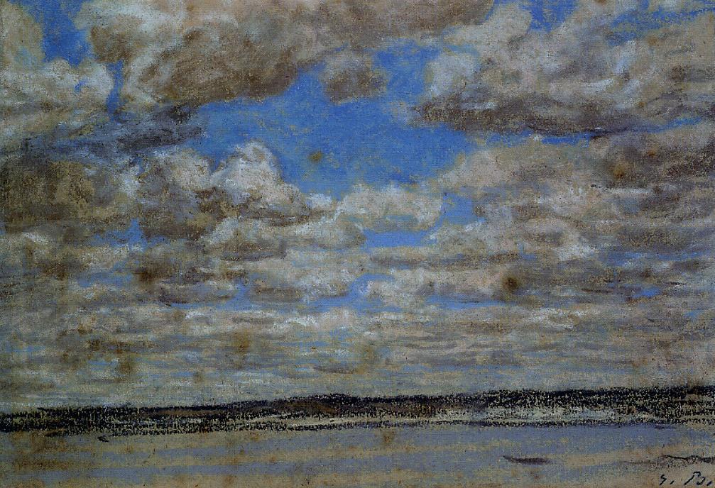 Wikioo.org - The Encyclopedia of Fine Arts - Painting, Artwork by Eugène Louis Boudin - Fine Weather, White Clouds