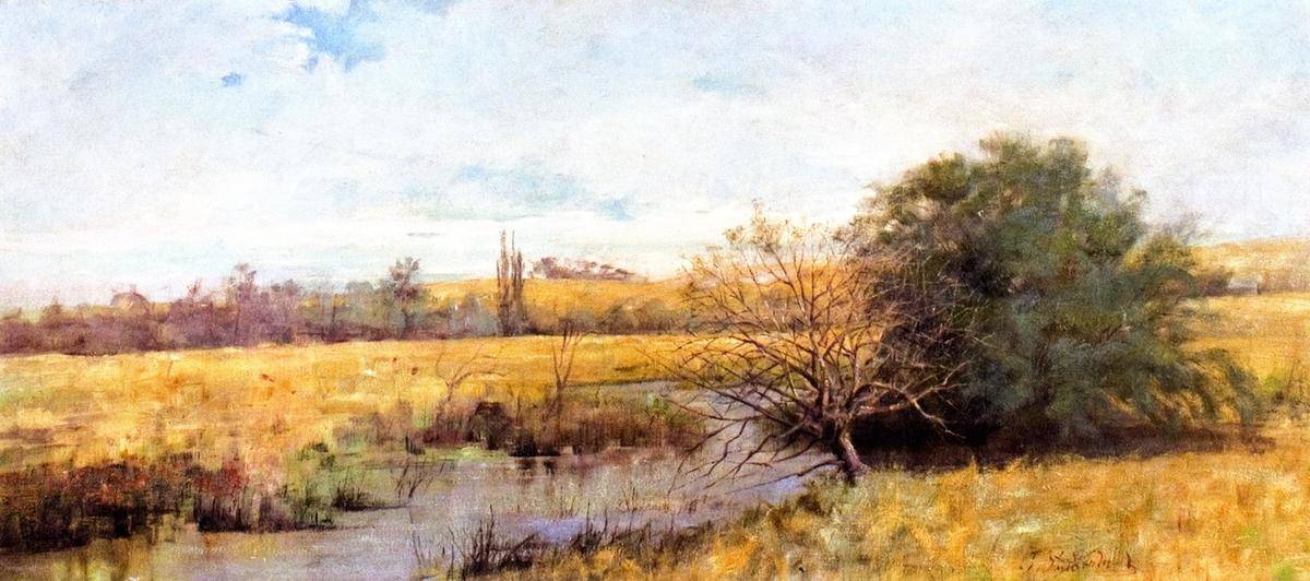 WikiOO.org - Εγκυκλοπαίδεια Καλών Τεχνών - Ζωγραφική, έργα τέχνης Jane Sutherland - First Green after the Drought