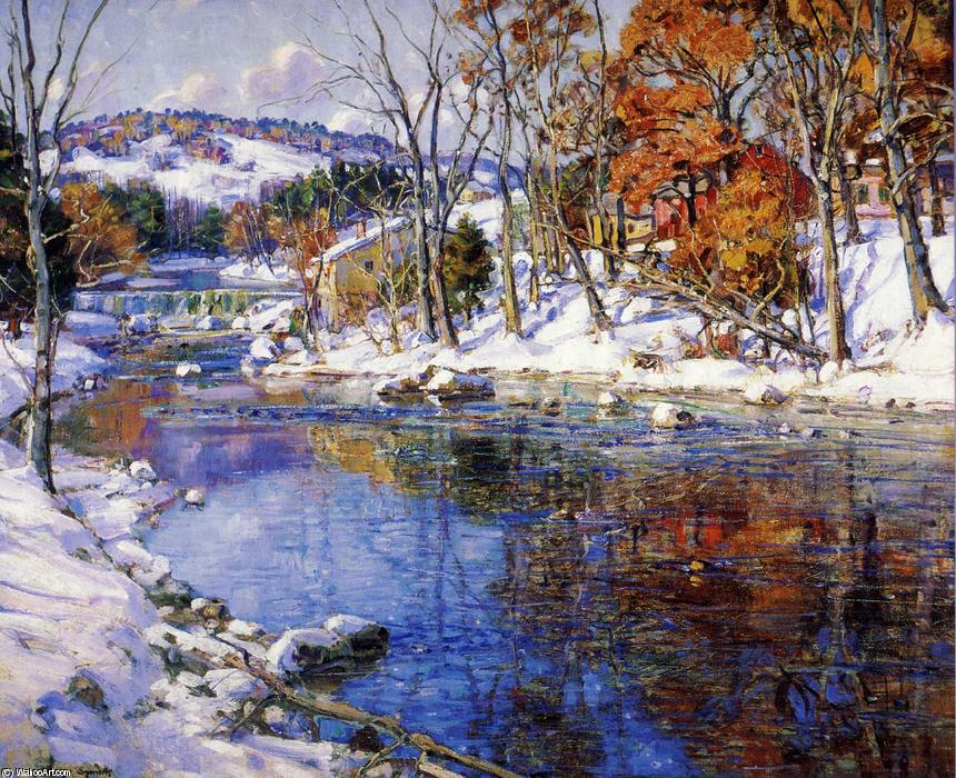 WikiOO.org - Enciclopédia das Belas Artes - Pintura, Arte por George Gardner Symons - The First Snowfall