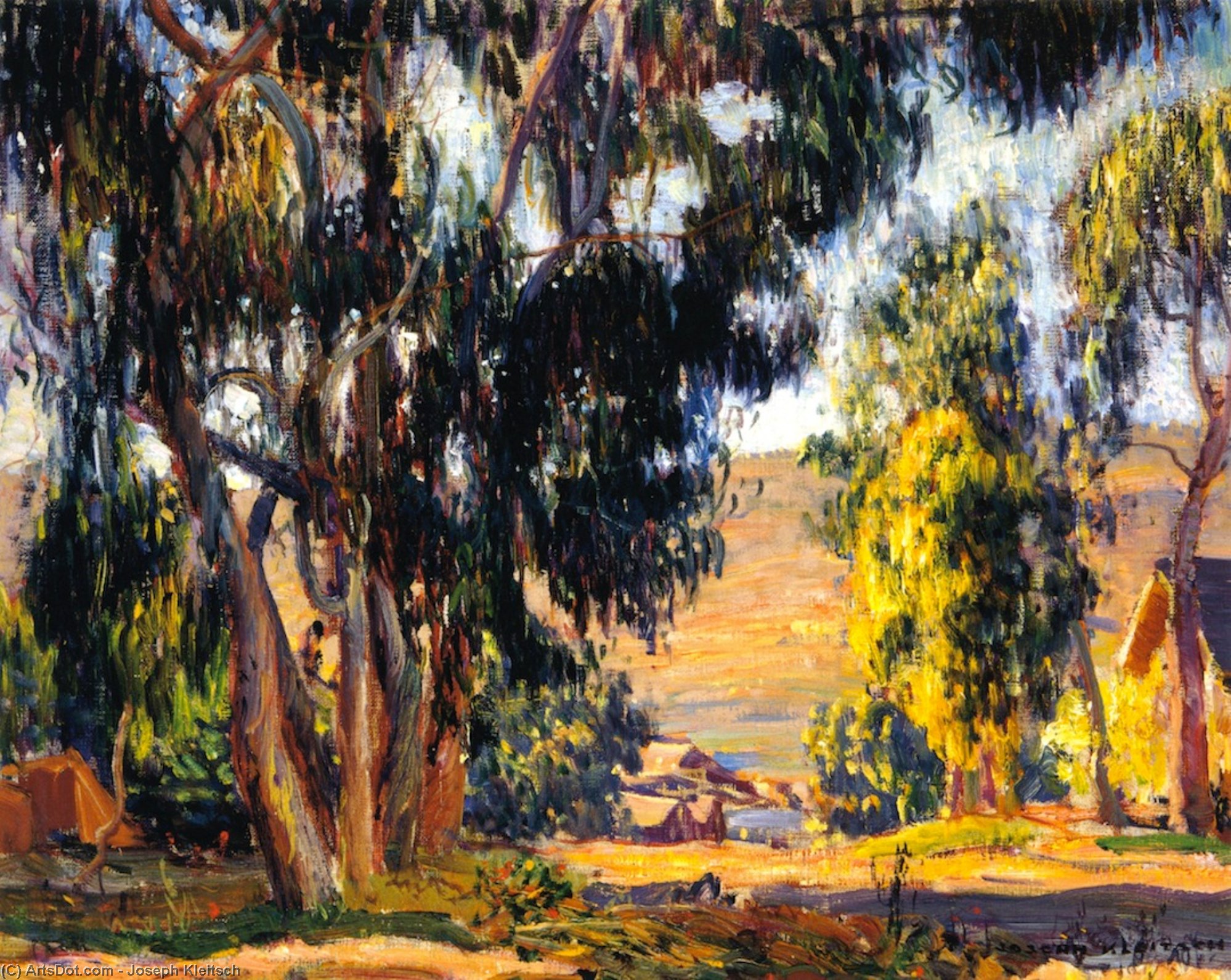 Wikioo.org - The Encyclopedia of Fine Arts - Painting, Artwork by Joseph Kleitsch - First Street at Legion Street
