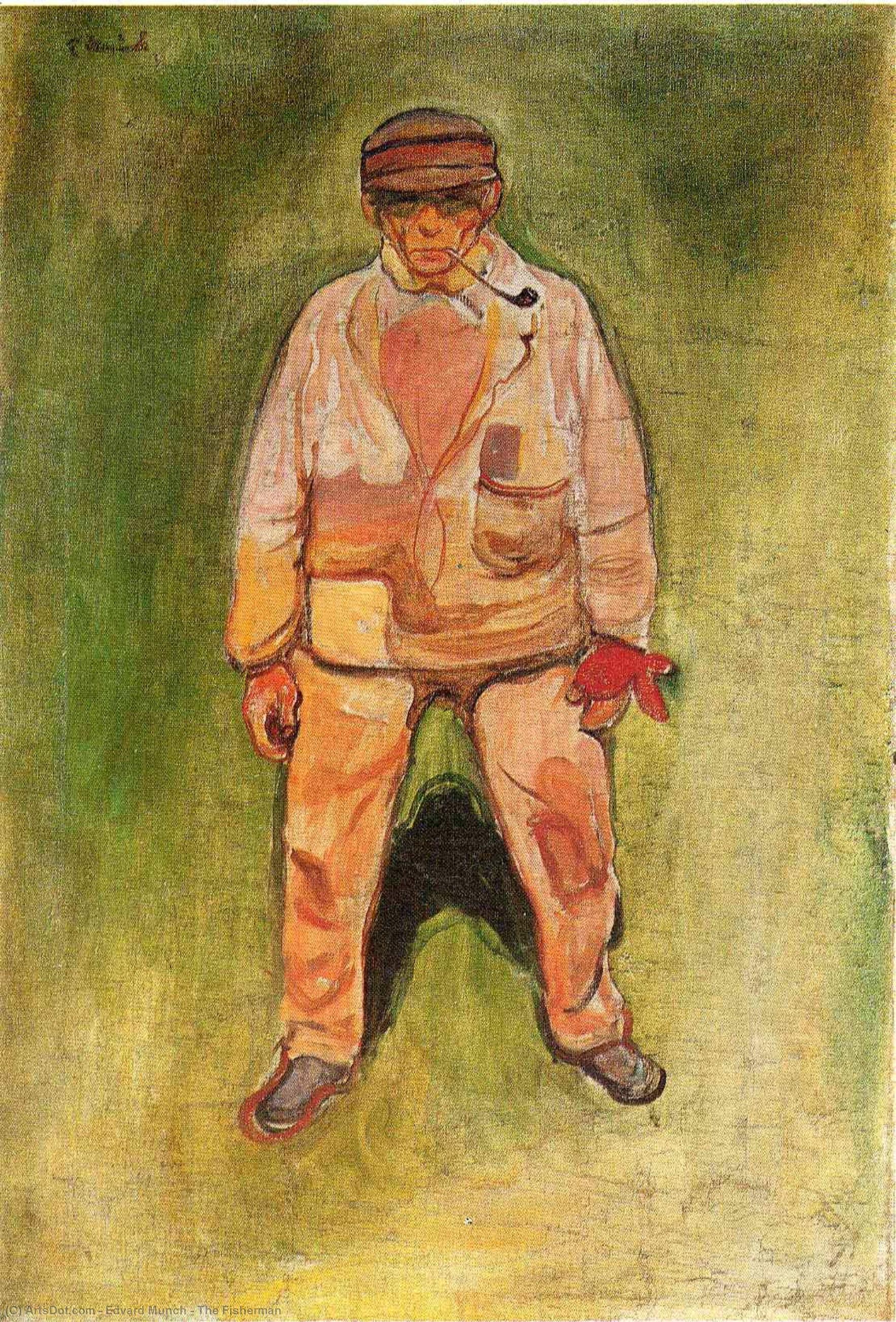 WikiOO.org - Güzel Sanatlar Ansiklopedisi - Resim, Resimler Edvard Munch - The Fisherman