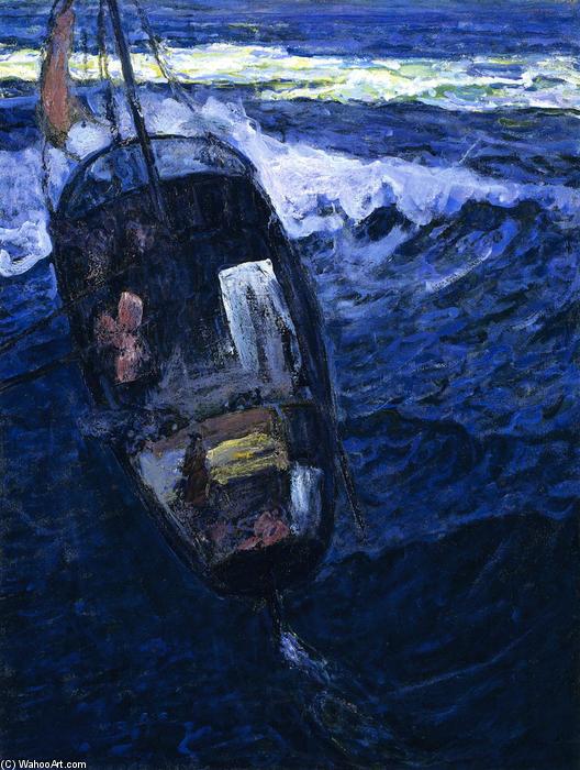 Wikioo.org – L'Encyclopédie des Beaux Arts - Peinture, Oeuvre de Henry Ossawa Tanner - Pêcheurs en Mer