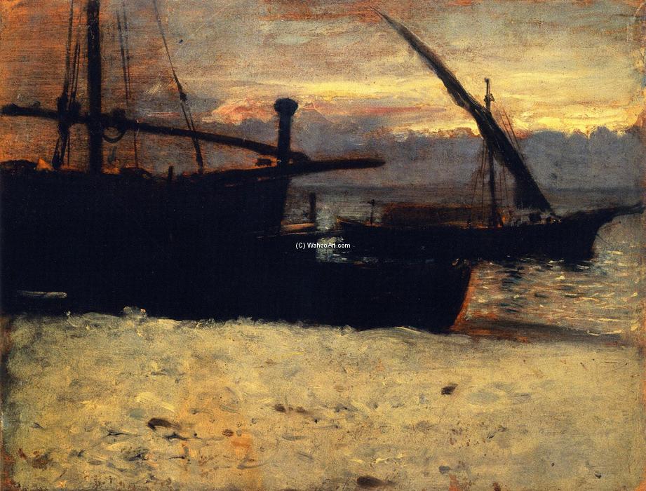 Wikioo.org – L'Encyclopédie des Beaux Arts - Peinture, Oeuvre de John Singer Sargent - bateaux de pêche