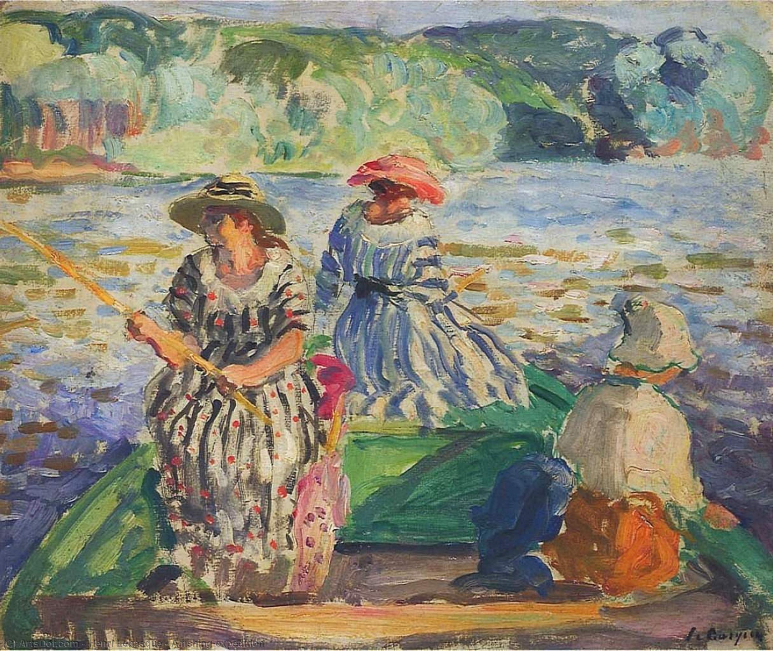 Wikioo.org - The Encyclopedia of Fine Arts - Painting, Artwork by Henri Lebasque - A fishing expedition
