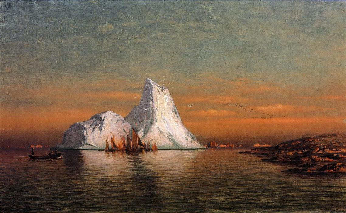 WikiOO.org - Encyclopedia of Fine Arts - Lukisan, Artwork William Bradford - Fishing Fleet off Labrador