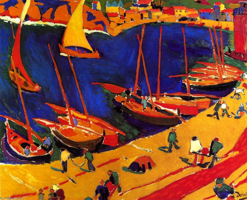 Wikioo.org - The Encyclopedia of Fine Arts - Painting, Artwork by André Derain - Fishing Port, Collioure