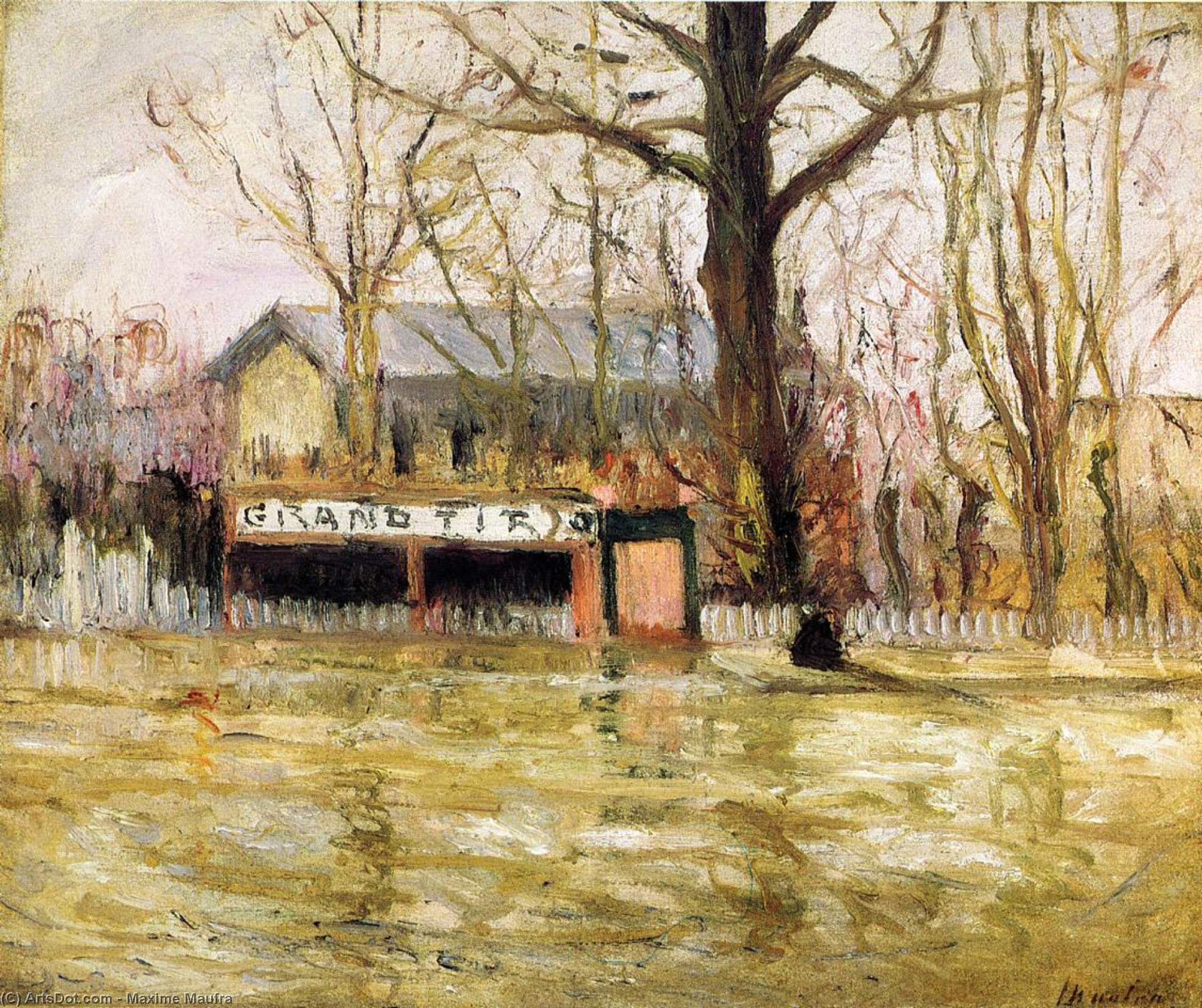 WikiOO.org - 百科事典 - 絵画、アートワーク Maxime Emile Louis Maufra - 洪水 ( また として知られている Joinville-le-Port )