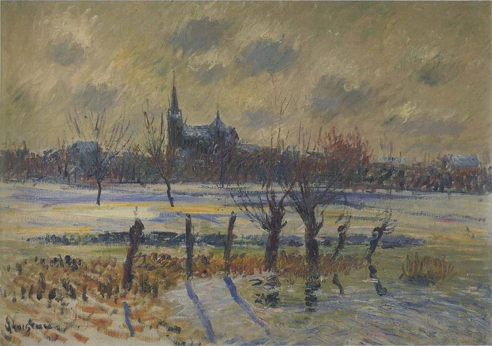 Wikioo.org – L'Encyclopédie des Beaux Arts - Peinture, Oeuvre de Gustave Loiseau - Inondation à Nantes