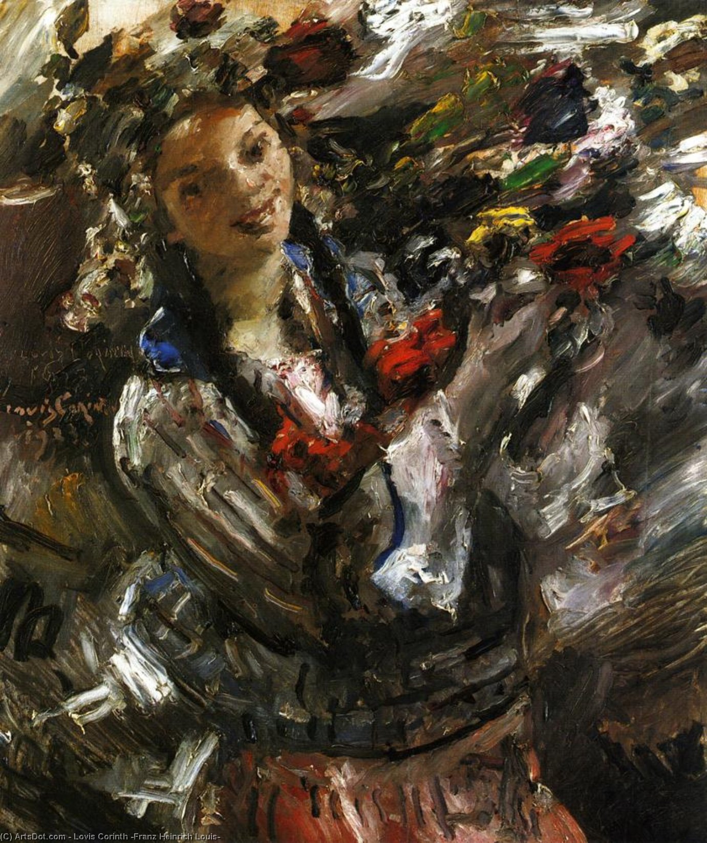 Wikioo.org - The Encyclopedia of Fine Arts - Painting, Artwork by Lovis Corinth (Franz Heinrich Louis) - Flora