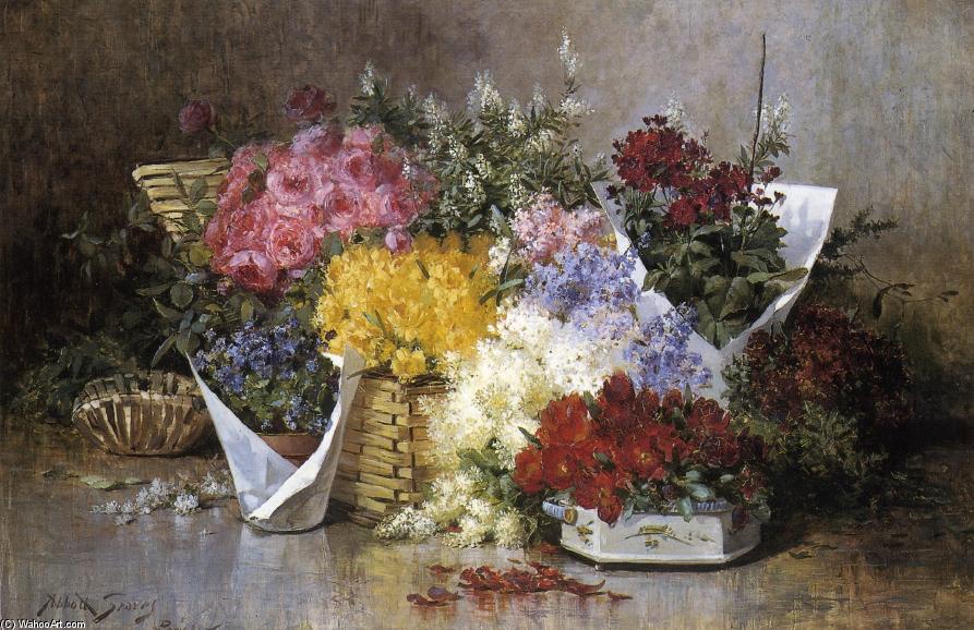 WikiOO.org - Encyclopedia of Fine Arts - Malba, Artwork Abbott Fuller Graves - Floral Still Life