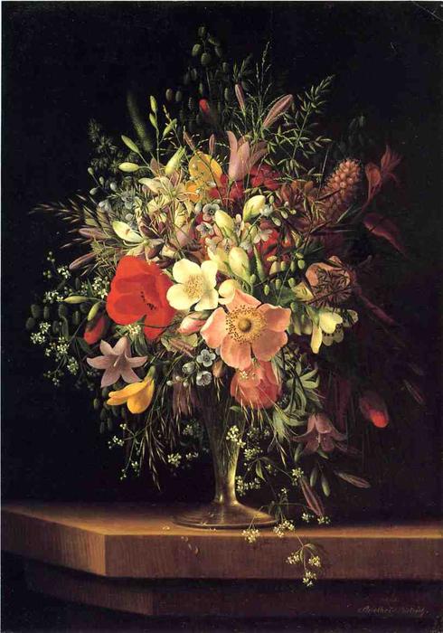 WikiOO.org - Encyclopedia of Fine Arts - Maľba, Artwork Adelheid Dietrich - Floral Still Life