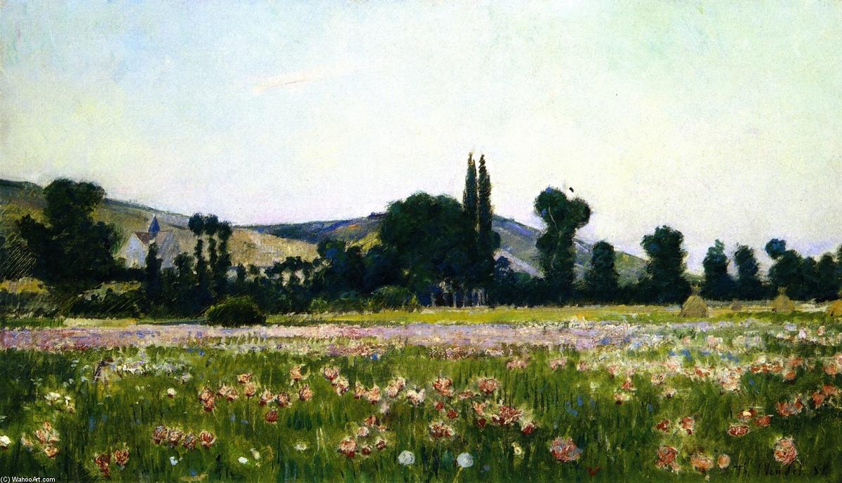 Wikioo.org - The Encyclopedia of Fine Arts - Painting, Artwork by Theodore Wendel - Flowering Fields, Giverny