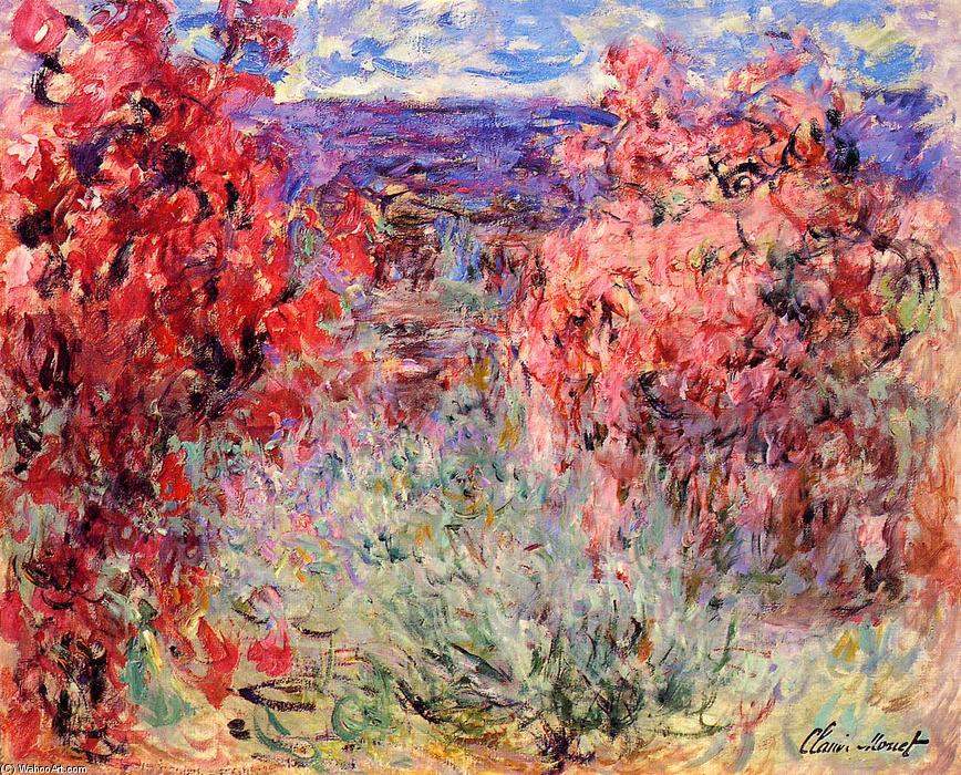Wikioo.org - The Encyclopedia of Fine Arts - Painting, Artwork by Claude Monet - Flowering Trees near the Coast