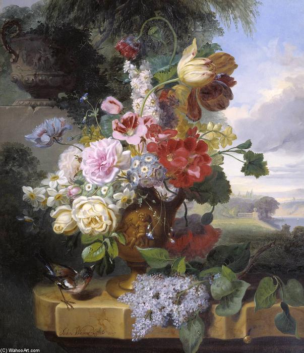 Wikioo.org - The Encyclopedia of Fine Arts - Painting, Artwork by William John Wainwright - Flower-piece